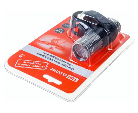 Светодиодный фонарь TDM Велосипедный 2 с креплением, 9 LED, 30 лм/Вт, 3*AAA SQ0350-0028 – изображение 3