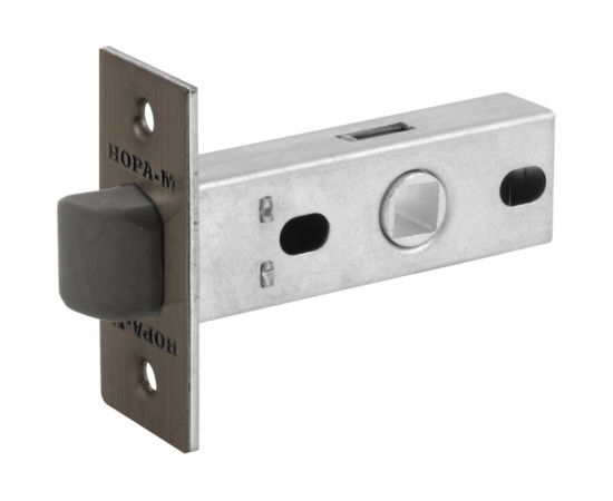 Дверная защелка НОРА-М С-45П пластик. яз. графит 17213 – изображение 3