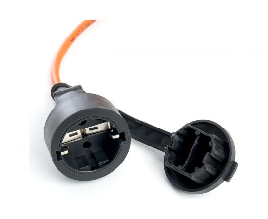 1-местный удлинитель-шнур на рамке STEKKER с заземлением HM05-01-30, 3х1,5мм2, 30м, 16А, Home, оранжевый 39633 – изображение 4