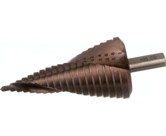 Сверло ступенчатое по металлу Extreme COBALT 4-40 мм, 19 ступеней РОСОМАХА 705005 – изображение 4