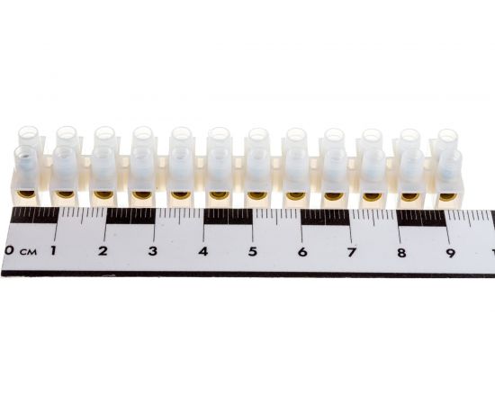 Клеммная винтовая колодка STEKKER, линейка 12 штук, полиамид, LD225-3A DIY 39891 – изображение 6