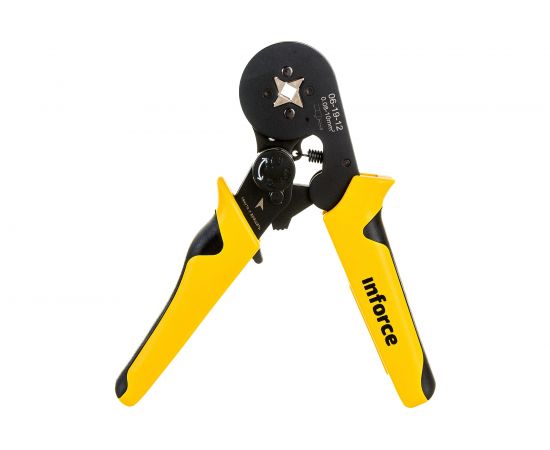 Квадратные пресс клещи Inforce с регулировочным винтом, 0.2-10 мм2 06-19-12 