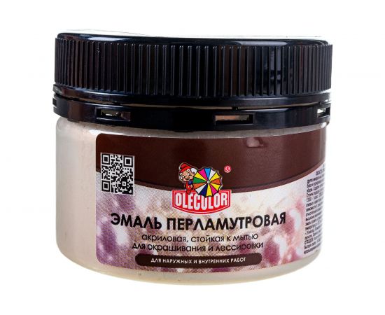 Акриловая эмаль OLECOLOR перламутровая, универсальная, хамелеон, 0.1 кг 4300006661 
