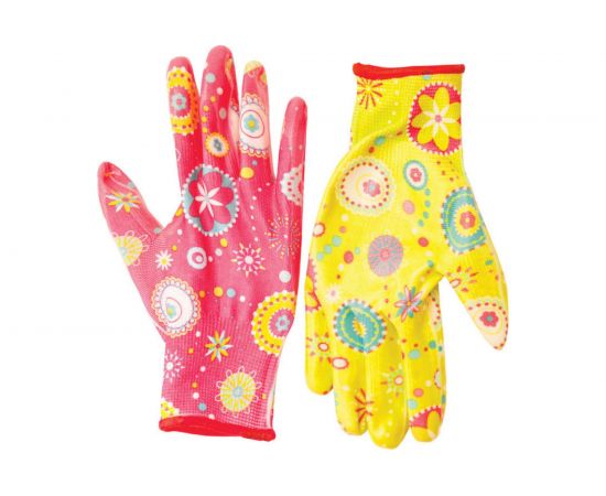 Перчатки SKRAB, полиэстер с нитриловым прозрачным покрытием, 8/M 27692 