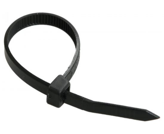 Хомут IEK 7.6x300, черный, нейлон, упаковка 100шт, ИЭК UHH32-D076-300-100 