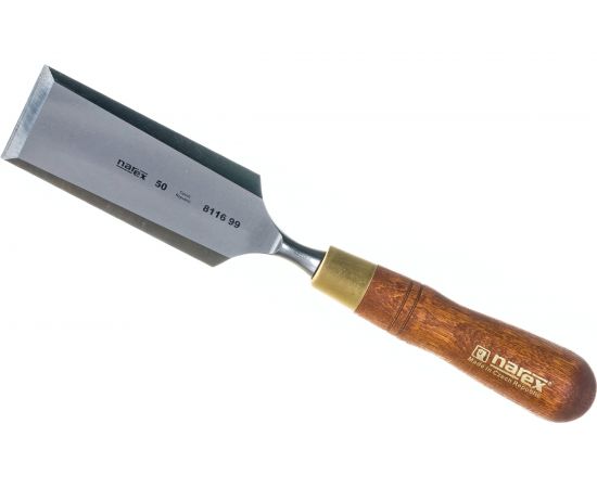 Плоская стамеска с ручкой NAREX WOOD LINE PLUS 50 мм 811699 