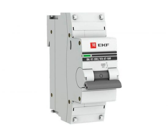 Автоматический выключатель EKF PROxima ВА 47-100, 1P, 32А, D, 10kA, SQ mcb47100-1-32D-pro 