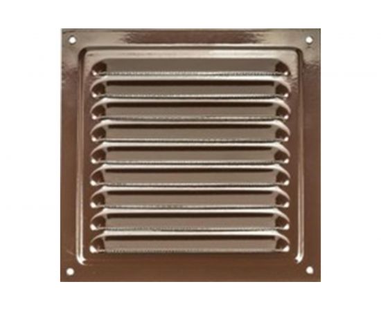 Решетка металлическая (150x150 мм; коричневая) ВИЕНТО РМ1515кор 