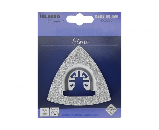 Полотно алмазное зачистное по керамике и камню Delta Vc-M 80 мм Hilberg HR5280 – изображение 2