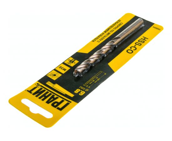 Сверло по металлу HSS-Co (6.8х109/69 мм) ГРАНИТ 165024 – изображение 2