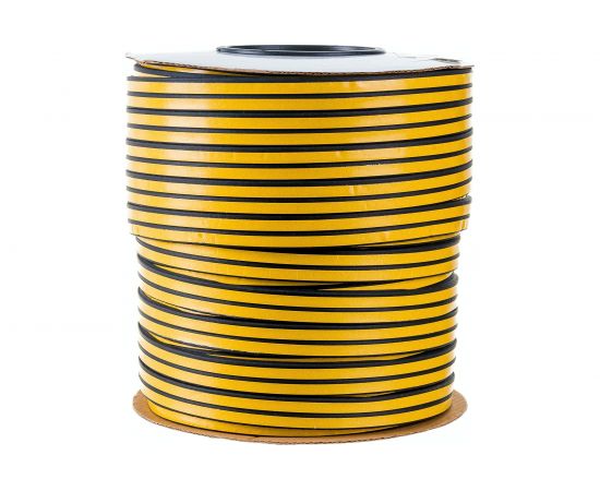 Уплотнитель VЕTTORE профиль E 9x4 мм, 150 м, Black черный 20367 – изображение 3