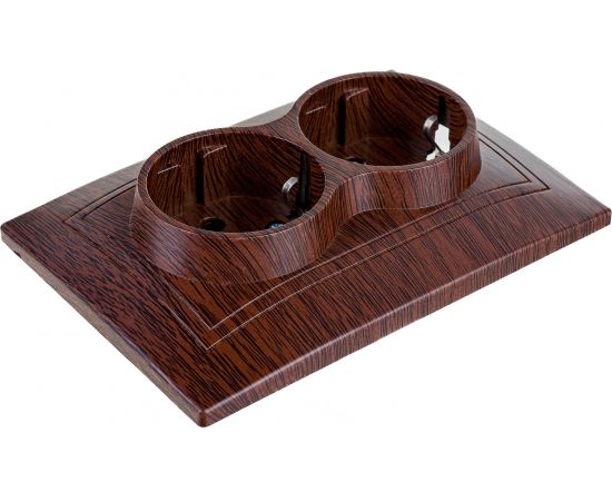 Розетка TDM двойная 2П+З 16А 250В "ЭКО" бук "Таймыр" SQ1814-0314 – изображение 3