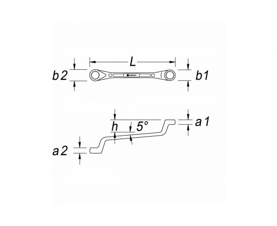 Накидной двусторонний ключ NORGAU 22х24мм 060307214 – изображение 3
