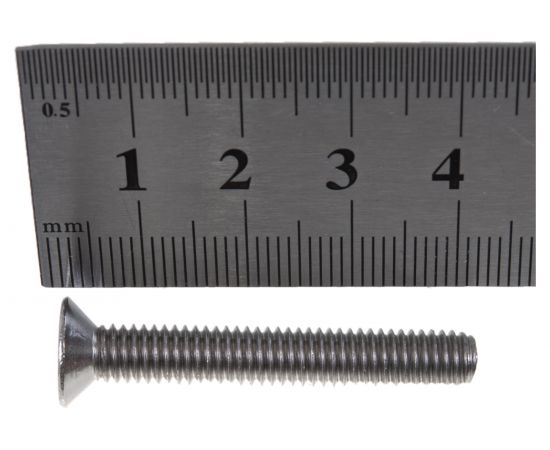 Винт с потайной головкой ЕВРОПАРТНЕР DIN 965 6х40 нержав. сталь 4 шт. G2 0640 1 – изображение 3