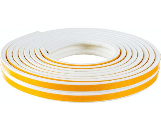 Самоклеящийся резиновый уплотнитель SDM тип P, 9 мм х 5,5 мм, белый, 6 м 5249 – изображение 4