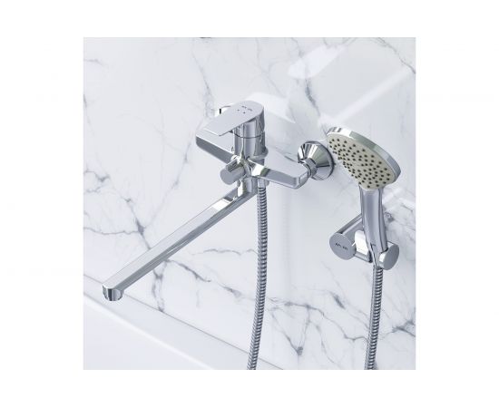 Смеситель для ванны/душа AM.PM, Gem излив 320 мм, душевой набор F90A95000 – изображение 5