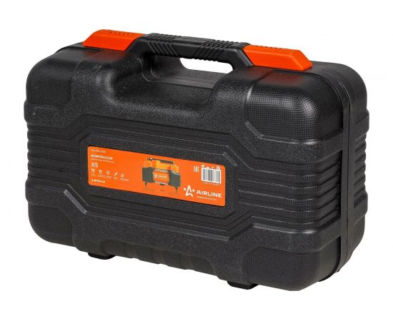 Двухпоршневой компрессор в кейсе Airline X5 STANDARD 50л/мин, 10 атм CA-050-16SK – изображение 5
