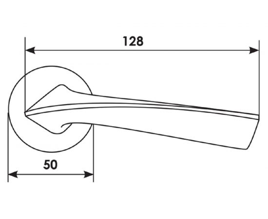 Дверная ручка MORELLI COMETA CSA цвет - матовый хром 9012340 – изображение 6