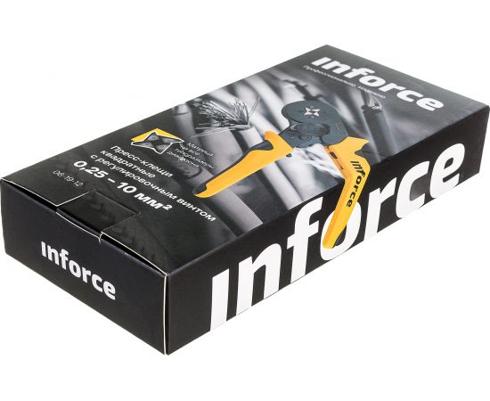Квадратные пресс клещи Inforce с регулировочным винтом, 0.2-10 мм2 06-19-12 – изображение 8