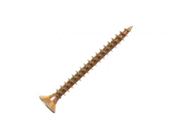 Универсальный саморез по дереву КрепСтройГрупп 4,5х45 желтый цинк, 200 шт. 145425 