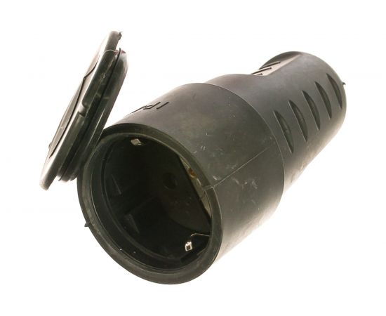 Переносная розетка с заглушкой ANDELI каучук AM-K02 2Р+РЕ 16А 220 В IP44 ADL13-062 