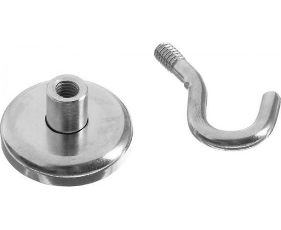 Неодимовый магнит с крючком для авто Cartage d 32 мм, сцепление 32 кг 4790151 