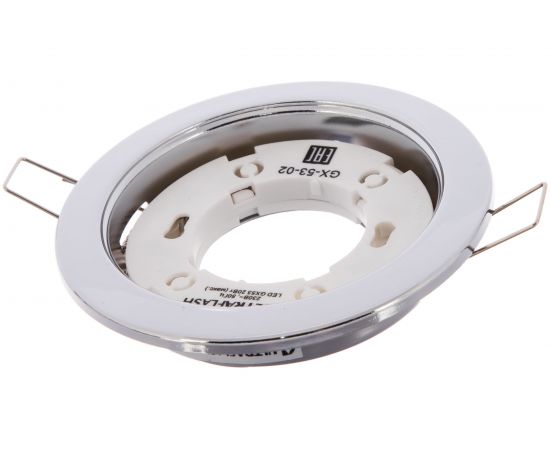 Металлический встраиваемый светильник Ultraflash хром GX-53-02 14056 