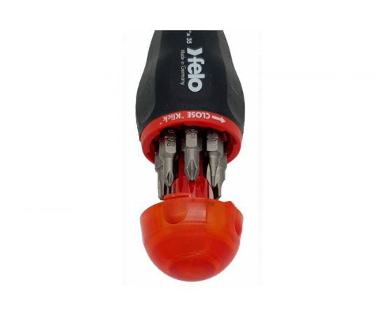 Отвертка с магнитным держателем под биты с набором бит 8шт. Felo 37320805 