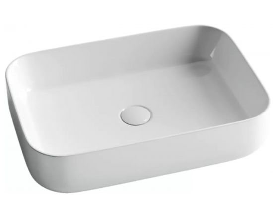 Накладной умывальник чаша Ceramica Nova Element прямоугольная, 600х420х140 мм CN5004 