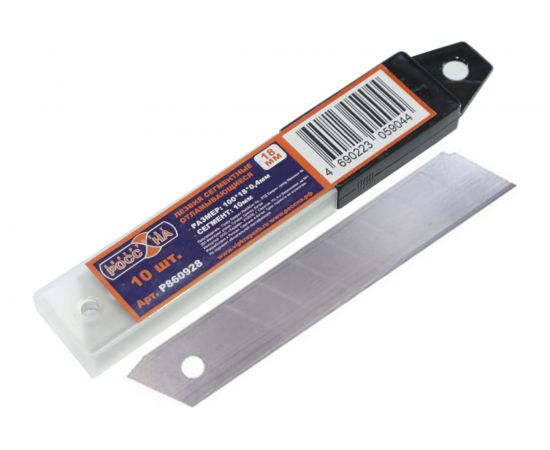 Лезвия запасные отламывающиеся (10 шт; 18 мм) РОССНА Р860928 