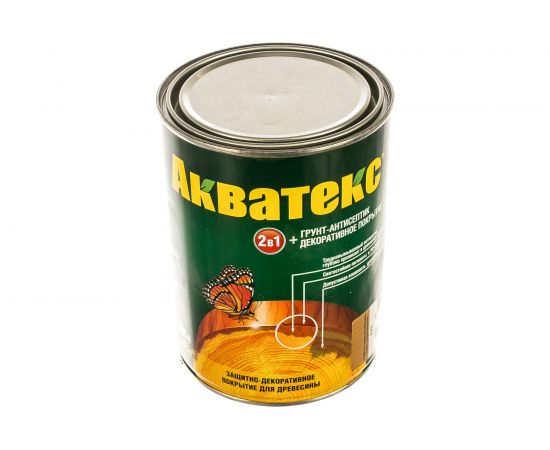 Защитно-декоративное покрытие РОГНЕДА АКВАТЕКС для древесины, дуб, 0,8 л 6 10454 