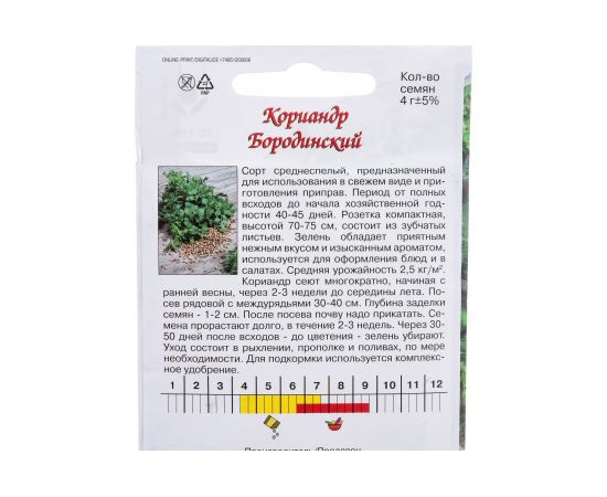 Семена Агрони Кориандр БОРОДИНСКИЙ 3929 – изображение 2