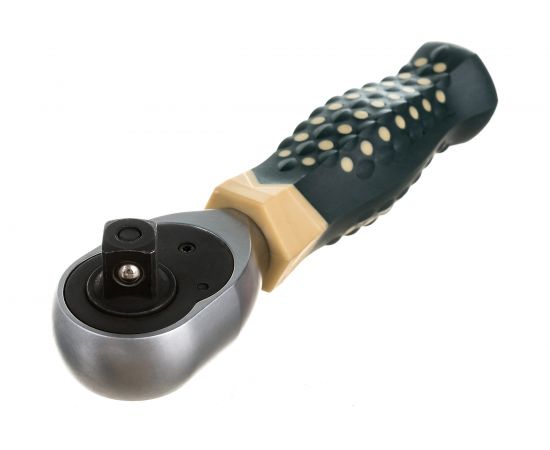 Реверсивная короткая трещотка с резиновой ручкой 1/2 L-170мм 72зуб ROCKFORCE RF-802419 – изображение 2
