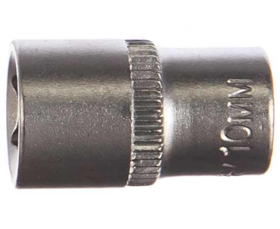 Головка торцовая МАСТЕР (10 мм; 1/4"; Cr-V; FLANK) Зубр 27715-10 – изображение 2