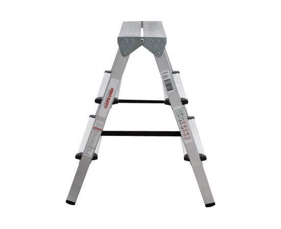 Двухсторонняя стремянка Новая Высота 2х4 ступени 1120204 – изображение 2