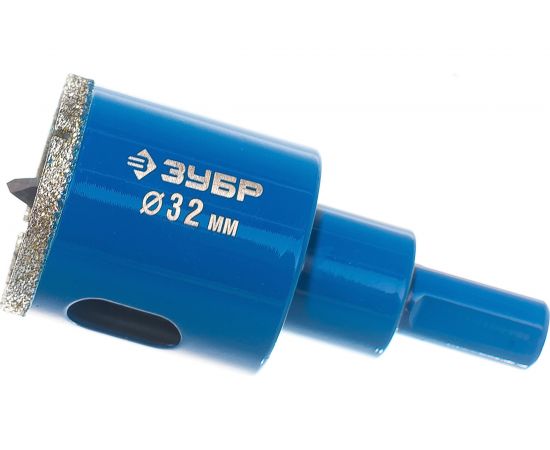 Сверло ЭКСПЕРТ алмазное трубчатое (P60; 32 мм) по кафелю Зубр 29850-32 – изображение 2