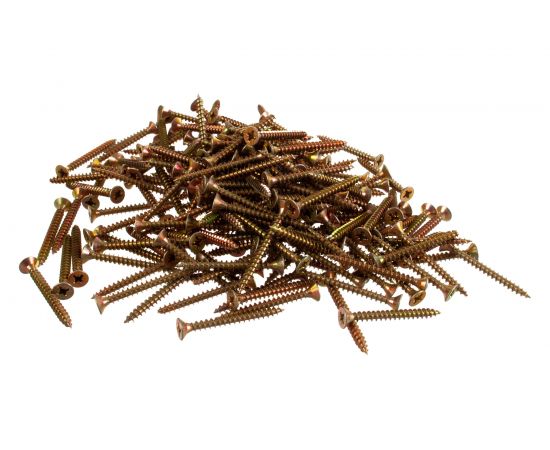 Универсальный саморез по дереву КрепСтройГрупп 4,5х45 желтый цинк, 200 шт. 145425 – изображение 2