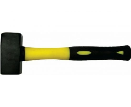 Кованая кувалда с фибергласовой обрезиненной ручкой 1,5кг Biber Профи 85172 тов-085229 – изображение 3