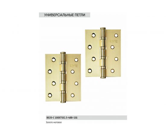 Универсальная петля BUSSARE B020-C 100X75X2.5-4BB-1SG 940000000215 – изображение 3