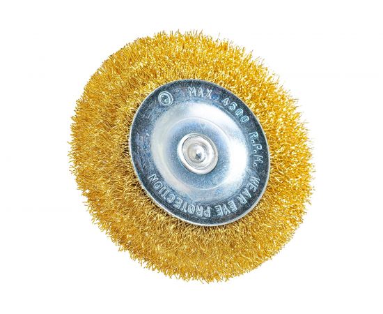 Щетка-крацовка со шпилькой для дрели, 75 мм РемоКолор 45-3-107 – изображение 3