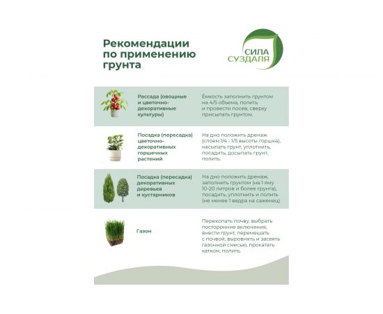 Грунт Сила Суздаля Универсальный 50 л 4680004060512 – изображение 3