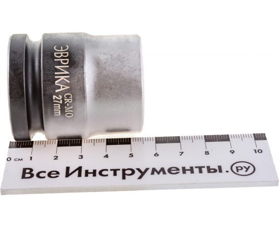 Головка торцевая 6-гранная ударная (27 мм; 50 мм; 3/4") ЭВРИКА ER-95915 – изображение 3