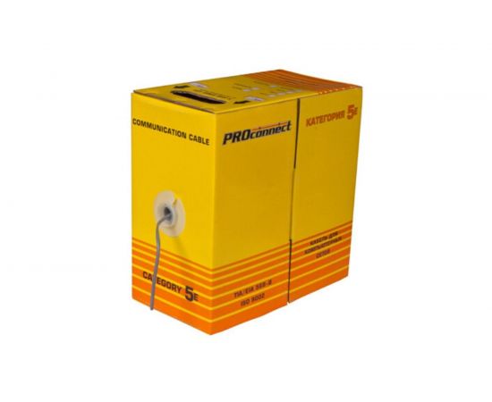 Кабель PROconnect витая пара FTP 2PR 24AWG, CCA, CAT5e, бухта 305 м 01-0121-3 – изображение 3