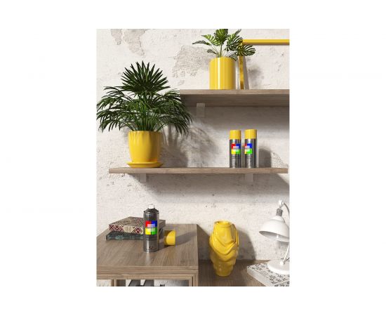 Аэрозольная краска CORALINO RAL1018 Цинково-жёлтый С11018 – изображение 3