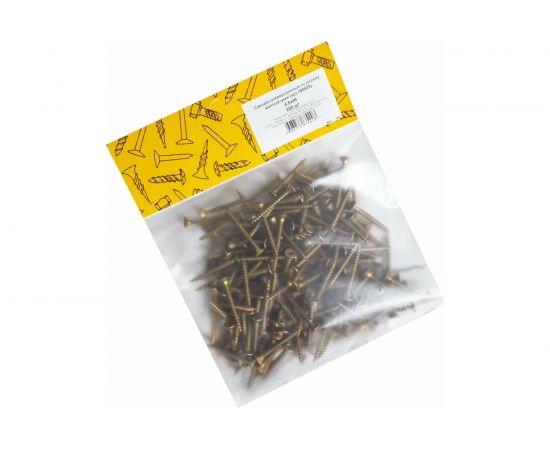 Универсальный саморез по дереву КрепСтройГрупп 4,5х45 желтый цинк, 200 шт. 145425 – изображение 4