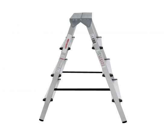 Двухсторонняя стремянка Новая Высота 2х4 ступени 1120204 – изображение 4