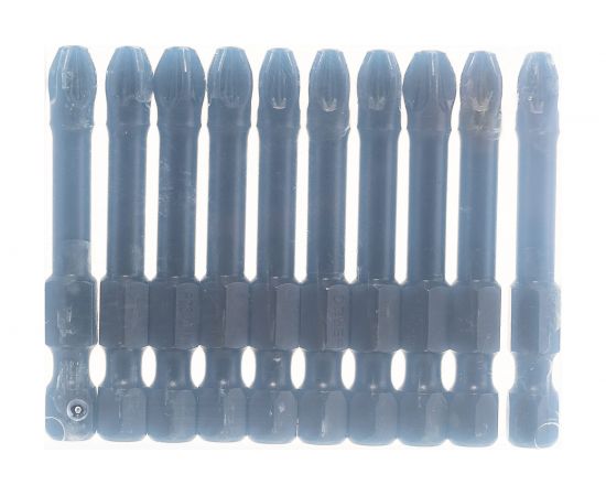 Биты ПРОФИ PZ3 (10 шт; 50 мм; E 1/4) Зубр 26023-3-50-S10 – изображение 5