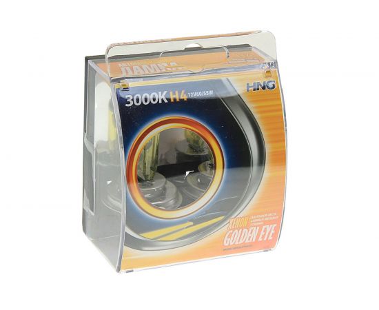 Автолампа HNG H4 60/55 P43t GOLDEN EYE 3000K HNG-12443GE2 