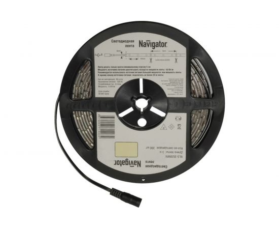 Светодиодная лента Navigator 71 409 NLS-3528W120-9.6 IP65 12B R5 5 м 4670004714096 220222 