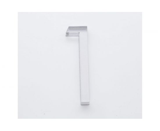 Цифра дверная 1 Brante LOFT 60 мм матовый хром 150180 